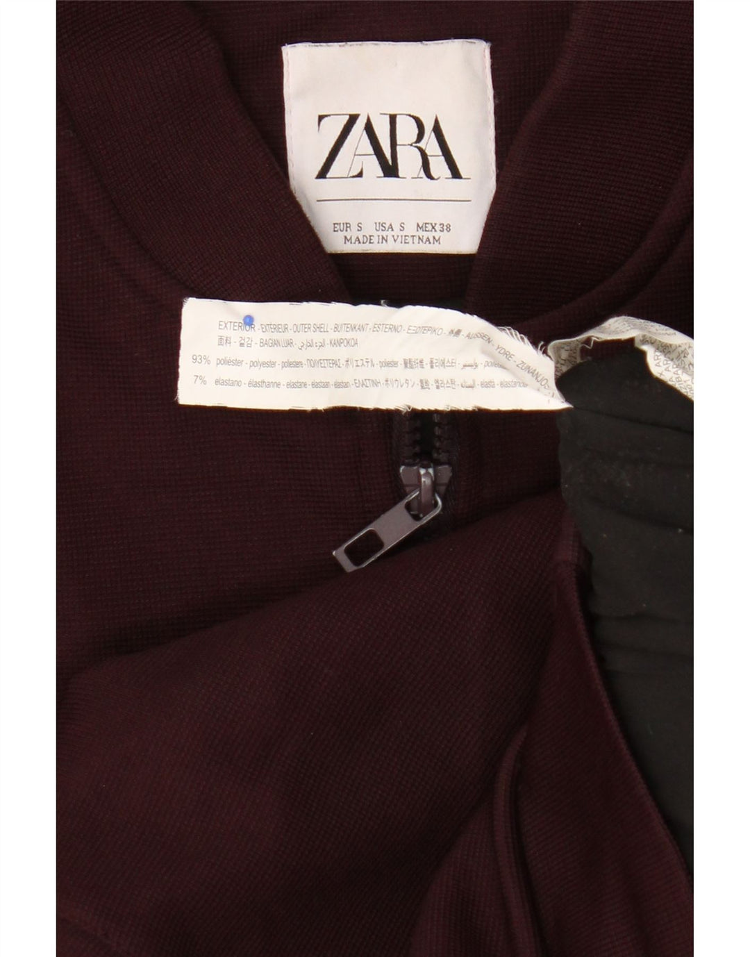 Bomber pentru bărbați Zara UK 36 Poliester maro mic