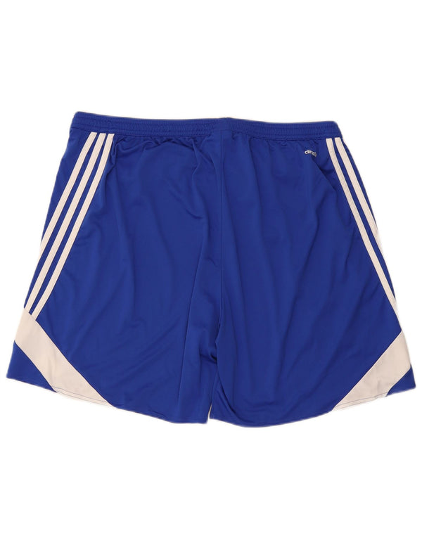 Pantaloni scurți Adidas Climalite Sport 2XL, albastru, poliester color bloc