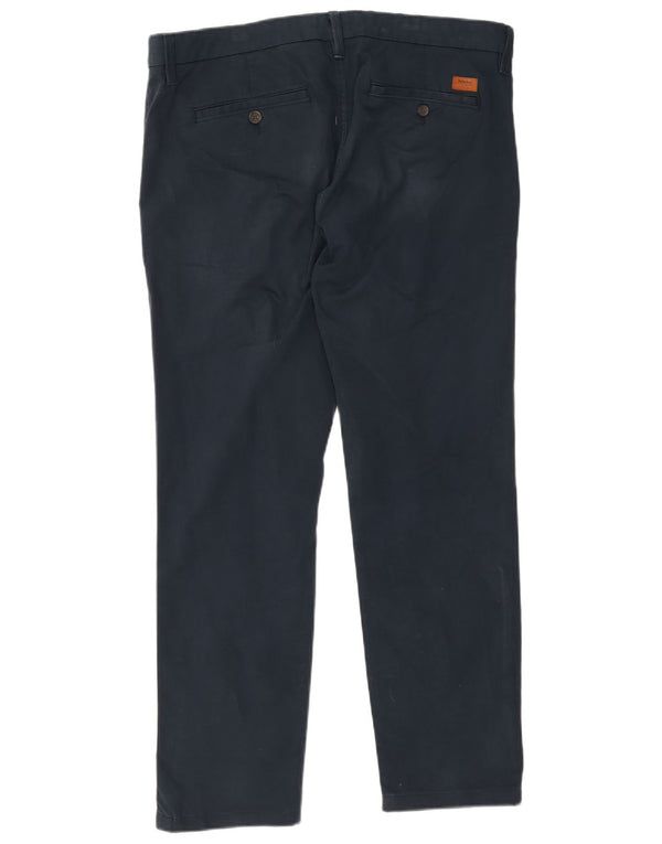 Pantaloni chino drepți pentru bărbați Timberland W36 L29 bumbac bleumarin