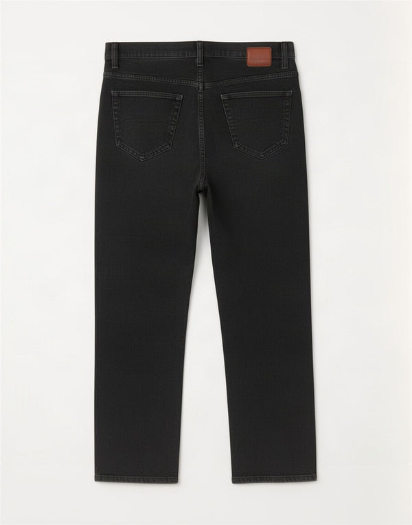 Blugi drepți pentru bărbați Marks & Spencer Blue Harbour W38 L29 bumbac negru