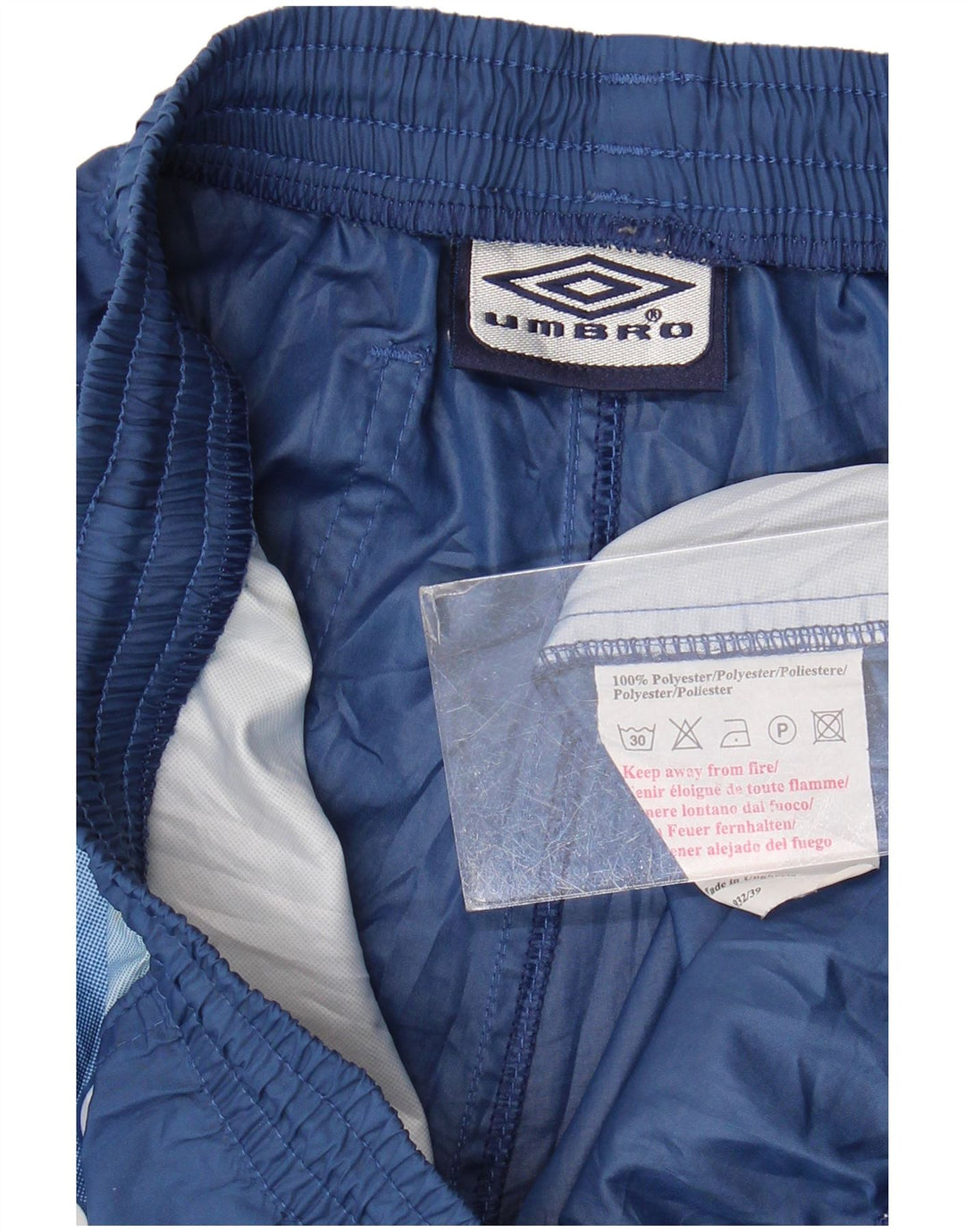Pantaloni scurți sport grafic Umbro pentru bărbați, mari, bleumarin, poliester color bloc