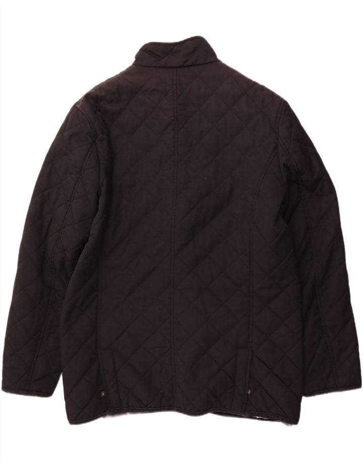 DOUGLAS Mens Quilted Jacket UK 44 2XL Black