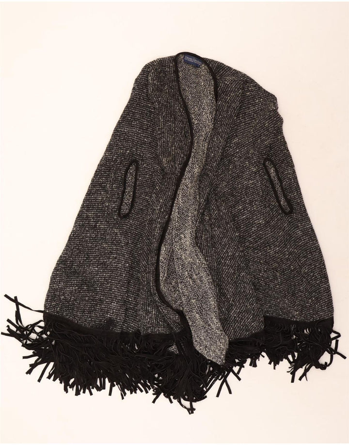 Pulover Vintage pentru femei Poncho Cardigan UK 22 3XL Gri