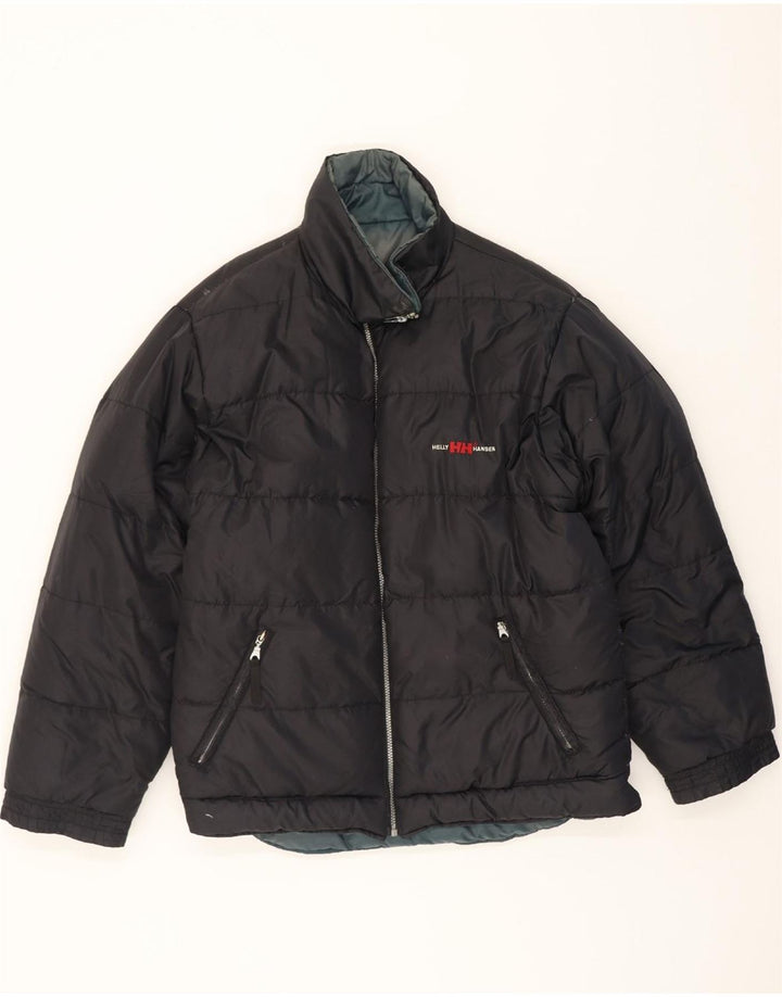 HELLY HANSEN Mens Padded Jacket UK 40 Large Black Vintage Helly Hansen and Second-Hand Helly Hansen from Messina Hembry 