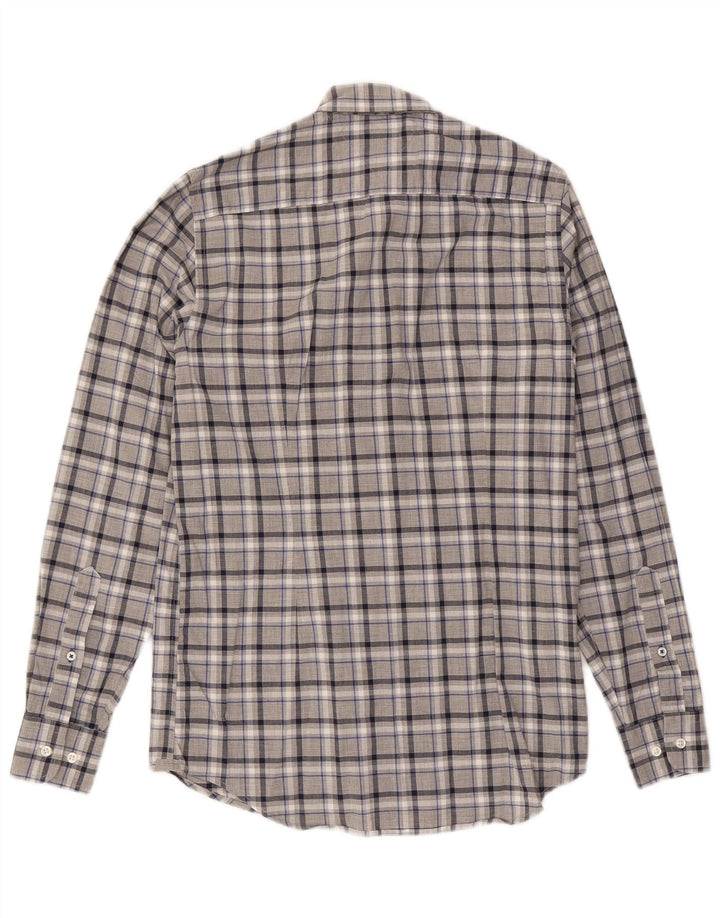 Cămașă Slim Fit Tommy Hilfiger pentru bărbați, bumbac cu carouri, gri mic