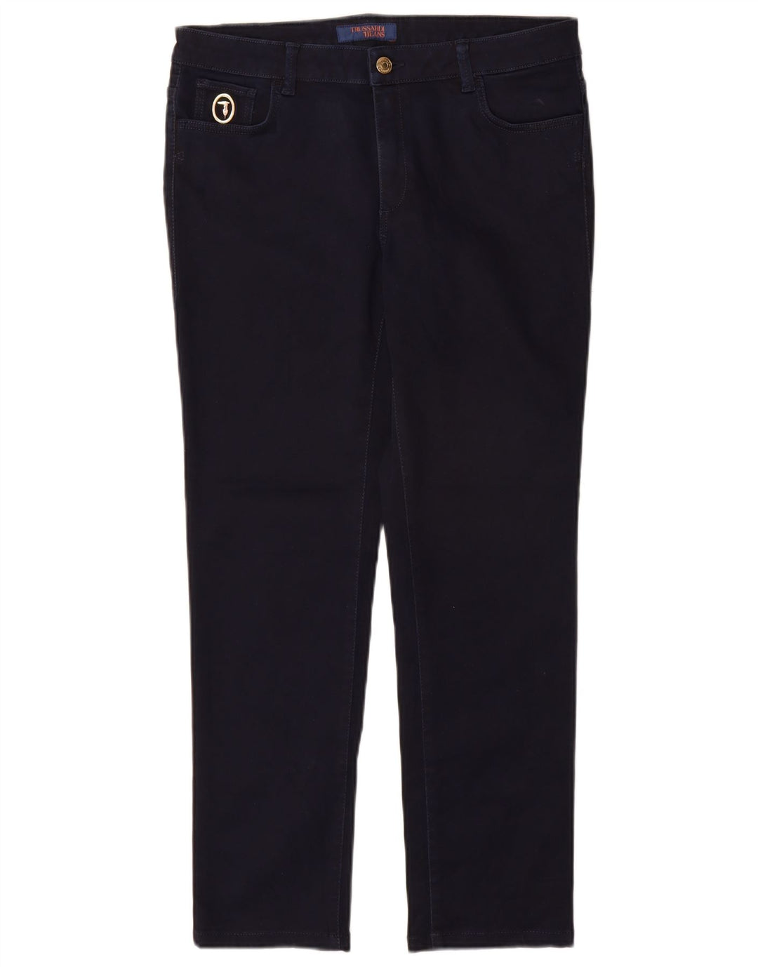Trussardi Pantaloni slim casual pentru femei W31 L28 bleumarin