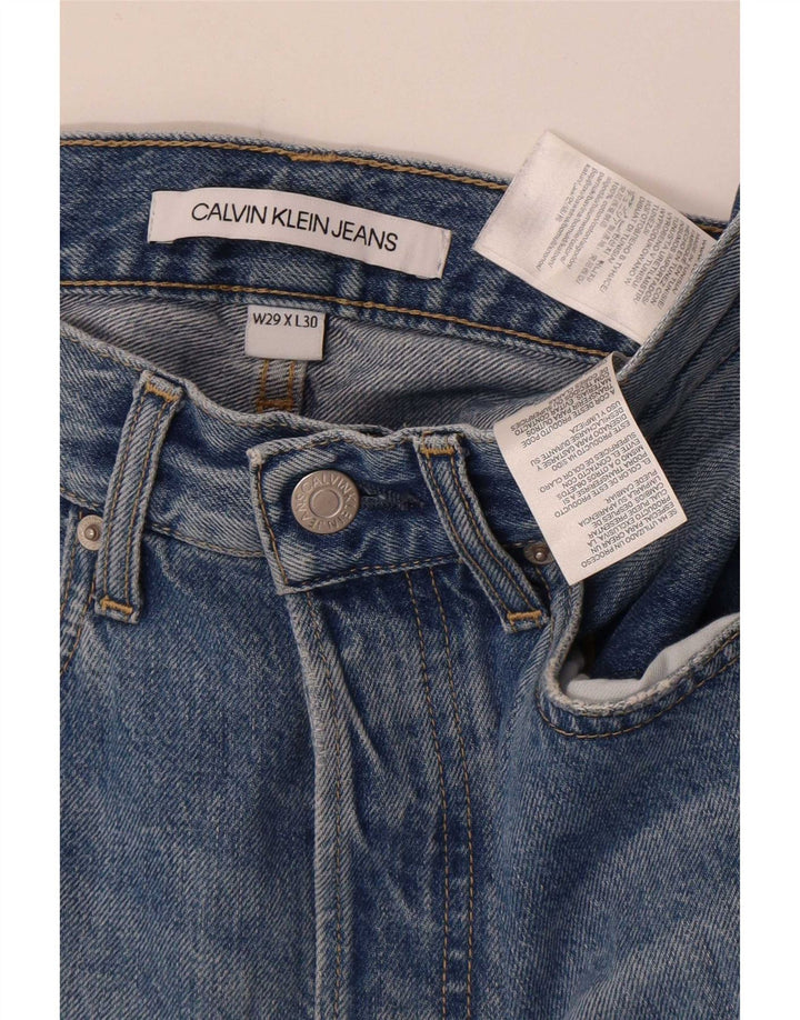 Calvin Klein Blugi Slim Distressed Bărbați W29 L30 Bumbac Albastru