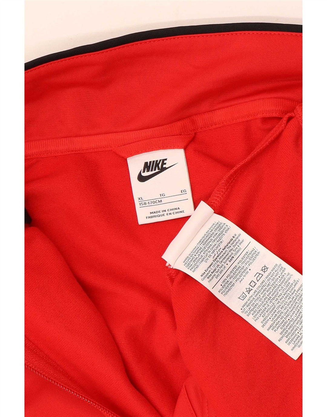 Jachetă de trening pentru băieți Nike 13-14 ani XL poliester color bloc roșu