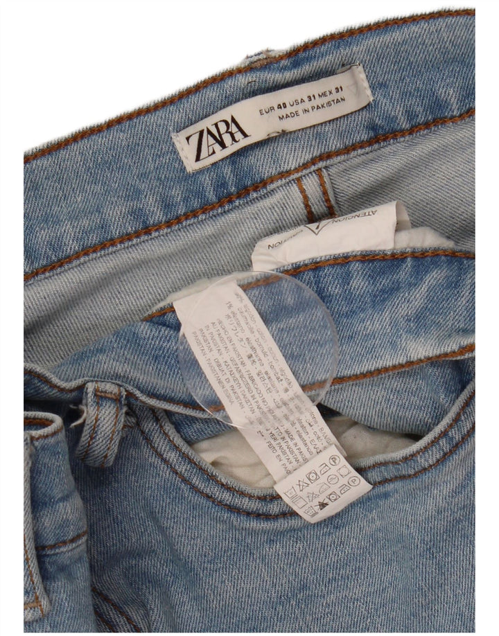 Blugi slim pentru bărbați Zara EU 40 Medium L31 L30 Bumbac albastru