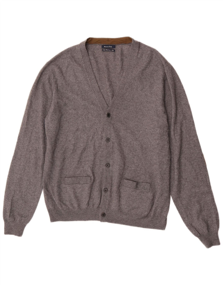 Pulover cardigan pentru bărbați Massimo Dutti 2XL Lână gri