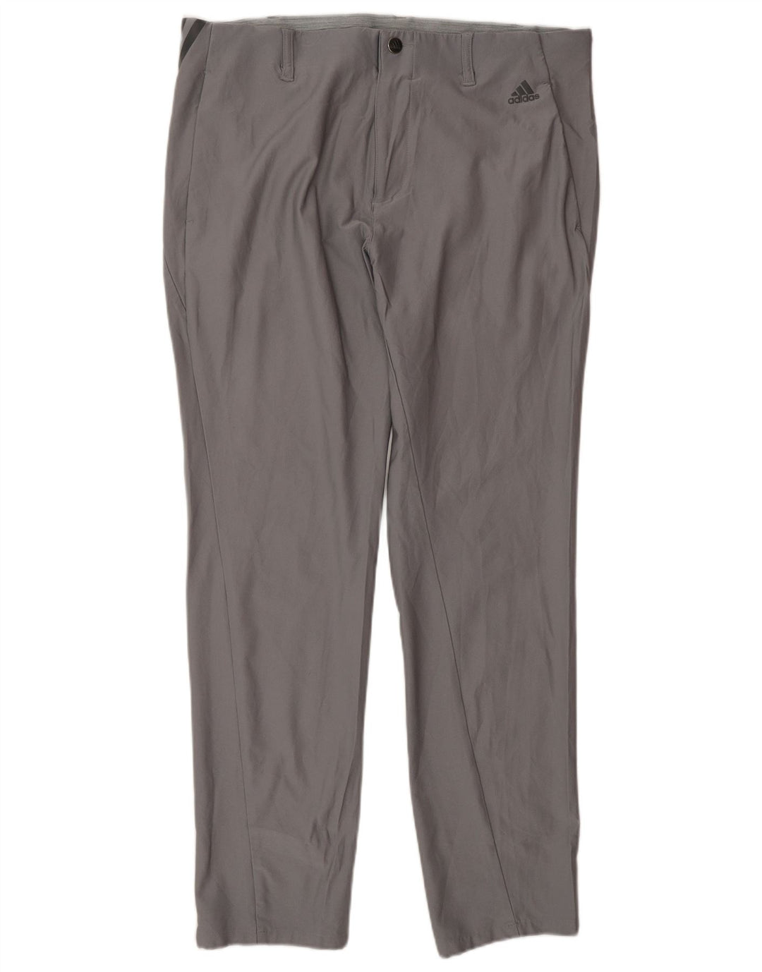 Pantaloni chino slim pentru bărbați Adidas W34 L32 poliester gri