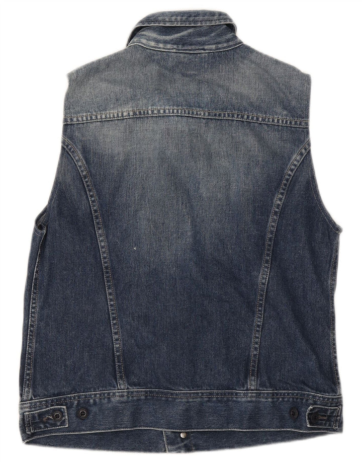 Gilet pentru bărbați Diesel din denim UK 40, mare, albastru, bumbac