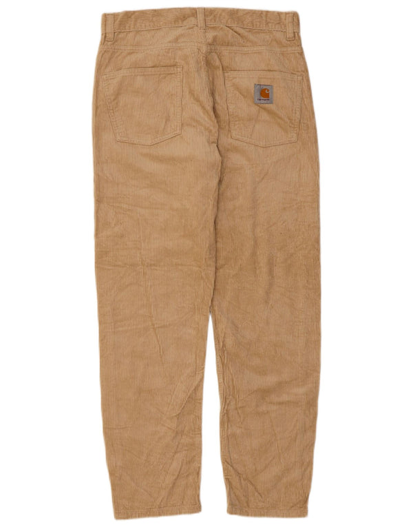 CARHARTT Pantaloni subțiri din catifea pentru bărbați W30 L29, bumbac bej