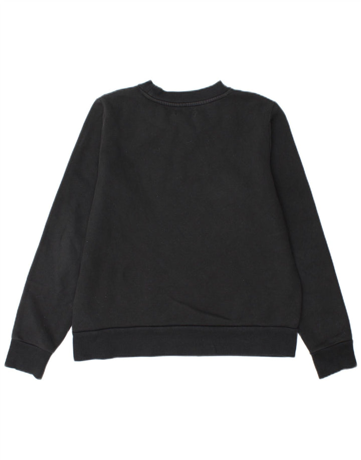 Calvin Klein Jeans Pulover cu grafic pentru femei UK 14 Medium Black