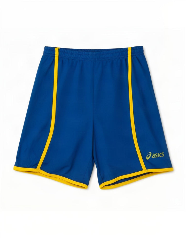Pantaloni scurti sport Asics pentru baieti 13-14 ani poliester albastru