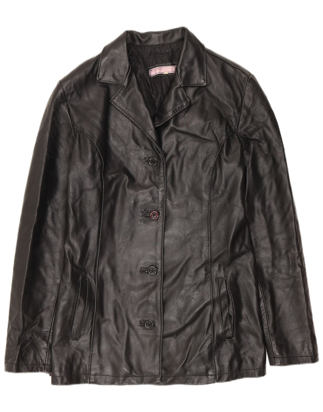 Jachetă de piele pentru femei ECLIPSE UK 10 Small Black
