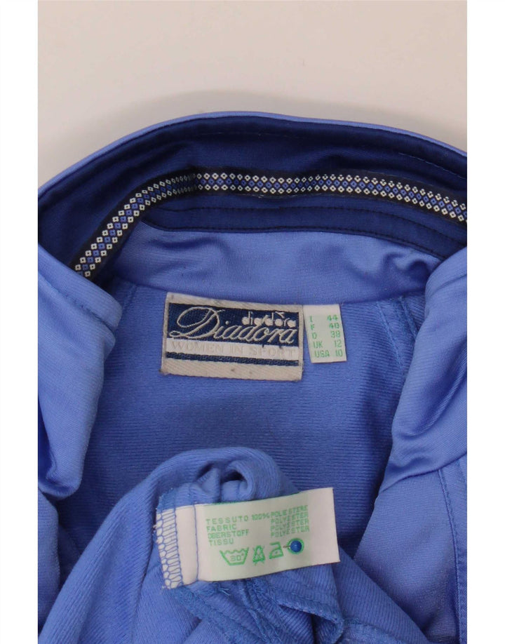 Jachetă de trening supradimensionată pentru femei Diadora UK 12 Medium Blue Colorblock