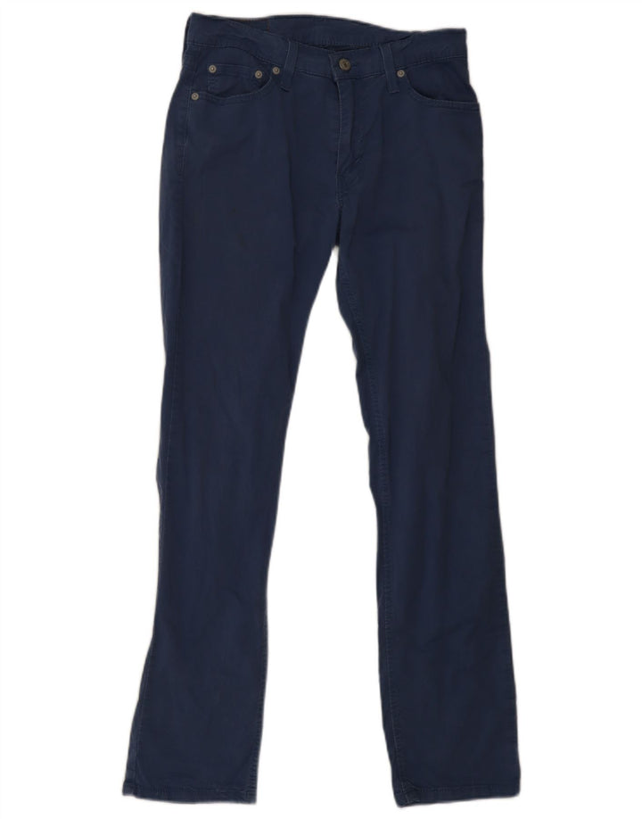 Pantaloni casual Levi's 511 Slim pentru bărbați L30 L32 Bumbac albastru