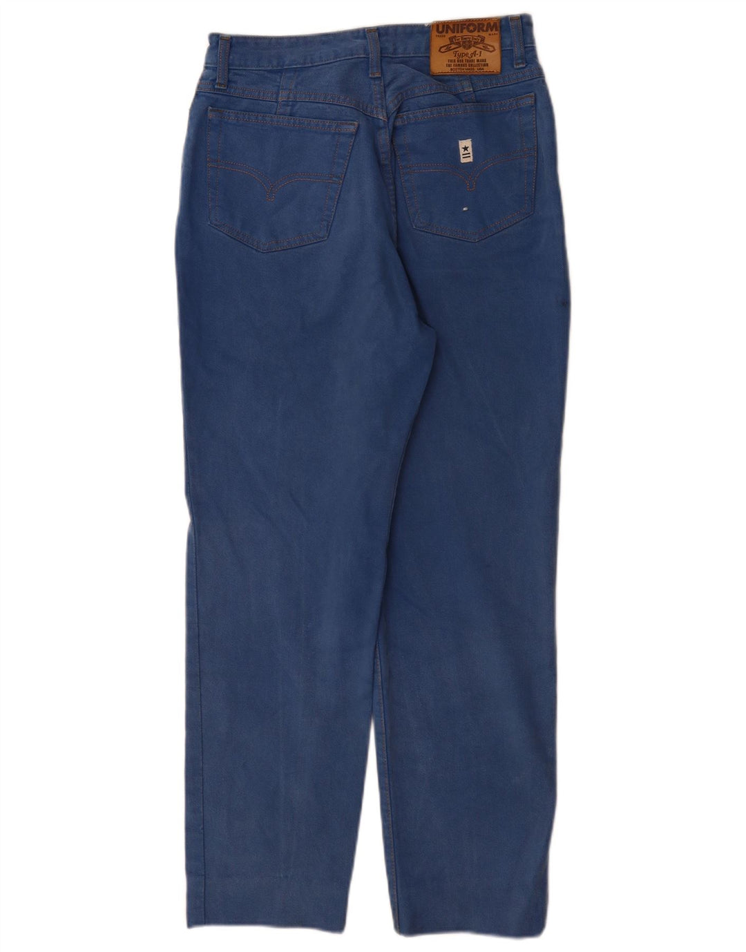 Uniforma Blugi conici pentru femei W32 L28 Bumbac albastru