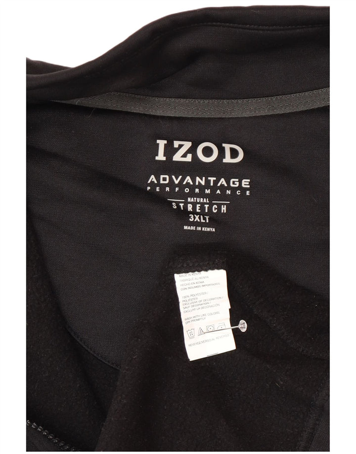 Jachetă de trening pentru bărbați Izod, fără mâneci, 3XL, poliester negru