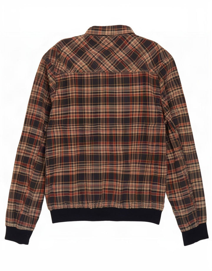 Jachetă Bomber pentru bărbați Scotch & Soda UK 42 XL, poliester cu carouri albastre