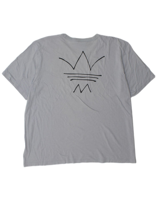 Tricou grafic pentru bărbați Adidas Top 2XL Bumbac Albastru