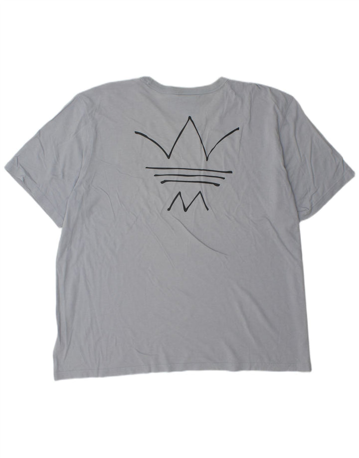 Tricou grafic pentru bărbați Adidas Top 2XL Bumbac Albastru