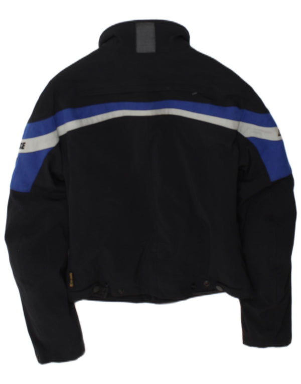 Dainese Womens Crop Graphic Racer Jacket UK 12 Medium Black Colourblock
