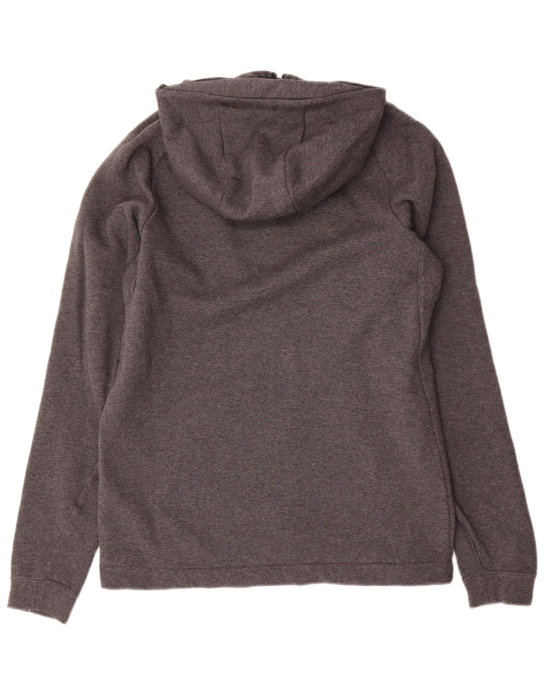 NIKE Mens Zip Hoodie Sweater Medium Grey Cotton
