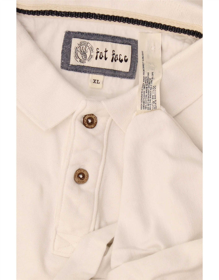 Tricou polo pentru bărbați Fat Face XL Bumbac alb