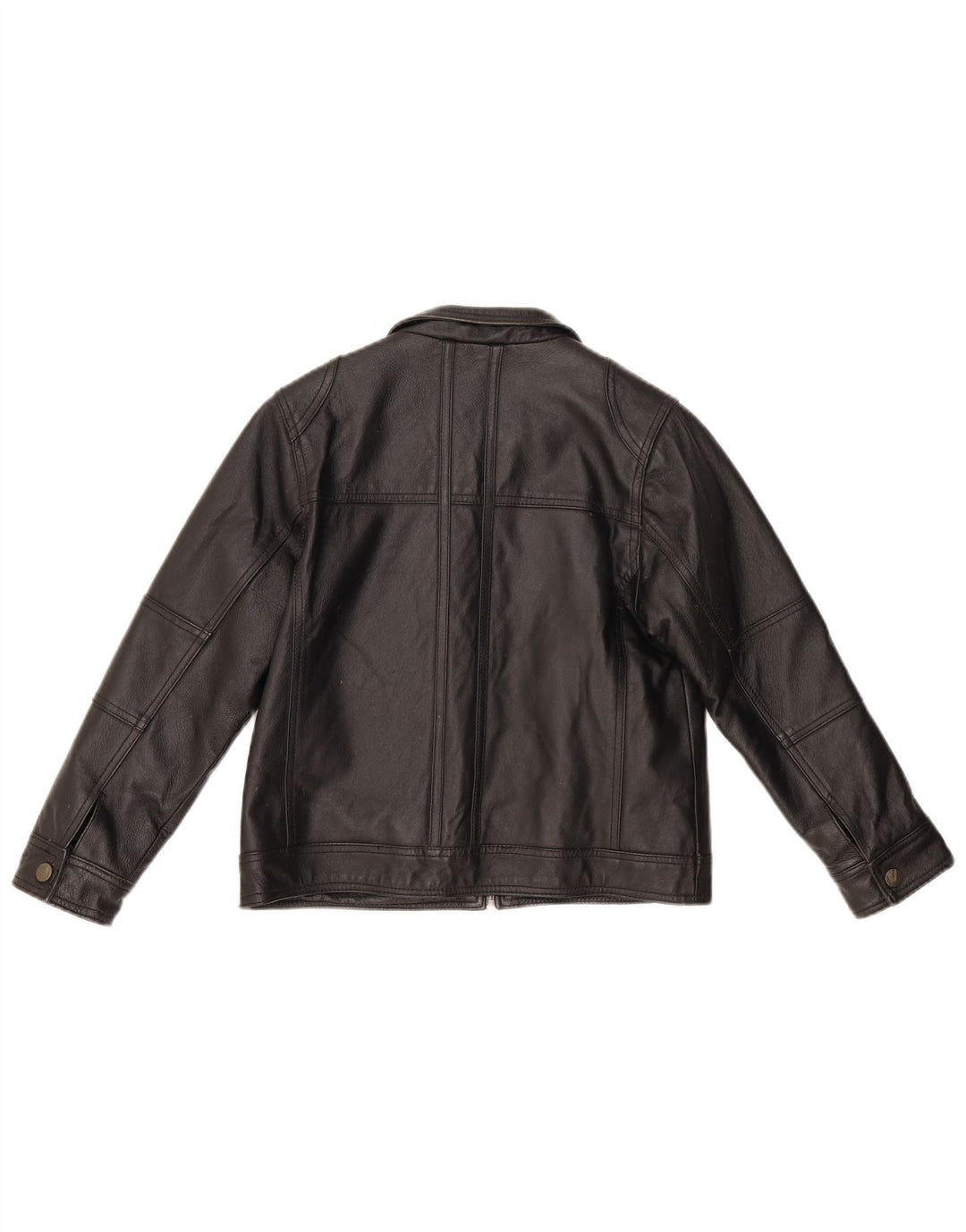 Jachetă din piele pentru băieți Ben Sherman 9-10 ani Mic din piele neagră