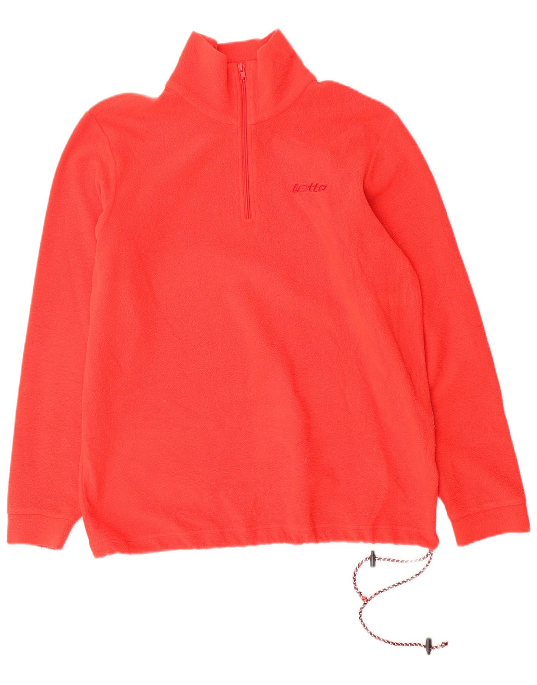 Pulover LOTTO pentru bărbați, cu fermoar și gât, roșu mediu