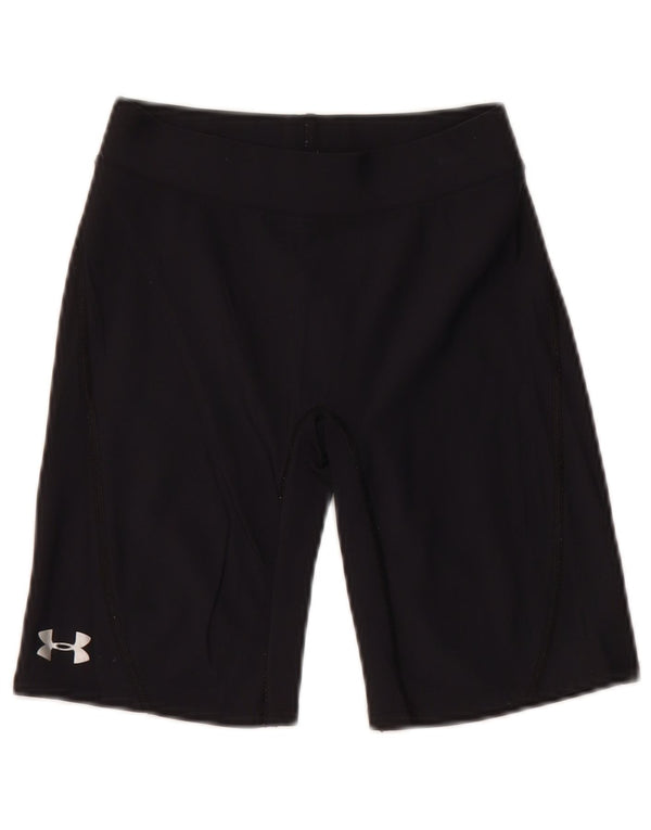 UNDER ARMOUR Womens Sport Shorts UK 10 Small  Black Nylon