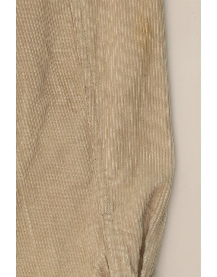 FLASH LIGHTS Womens Corduroy Jacket UK 12 Medium  Beige Cotton