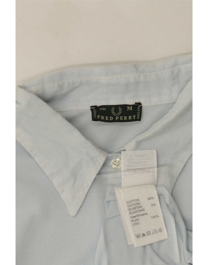Fred Perry rochie polo pentru femei UK 12, bumbac albastru mediu