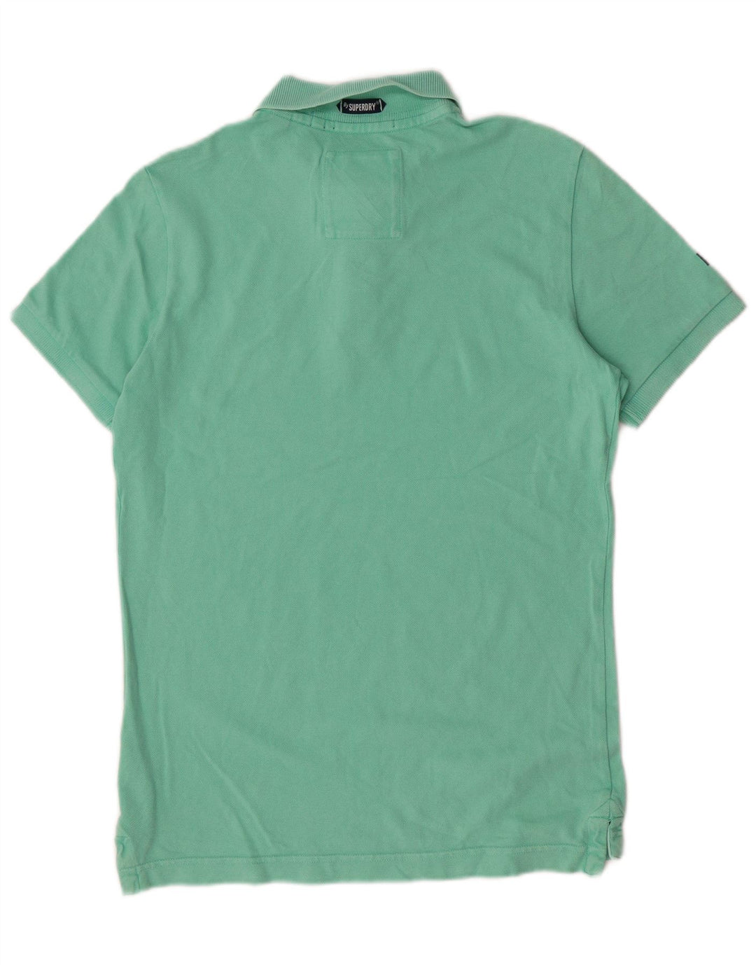 Tricou polo pentru bărbați Superdry, bumbac verde mediu clasic