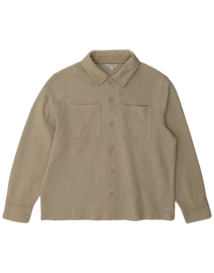 Geacă Bomber pentru bărbați Marks & Spencer Autograph UK 40, mare, bej, poliester
