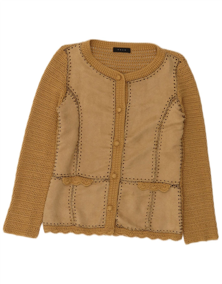 Pulover cardigan pentru femei Koan UK 12 Poliester maro mediu