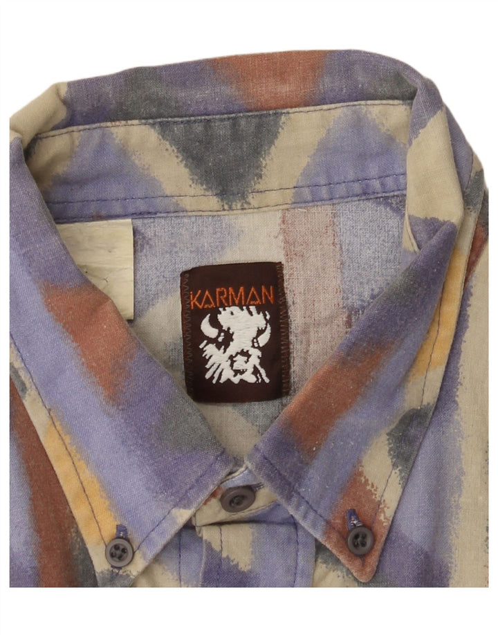 Cămașă Vintage pentru bărbați, chevron mare, multicolor