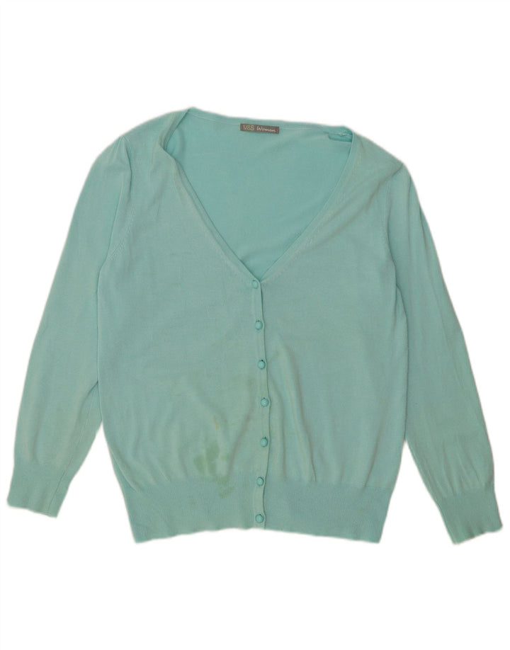 Pulover cardigan pentru femei Marks & Spencer UK 14 mare turcoaz