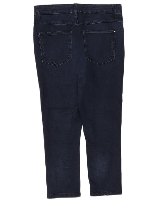 Blugi Capri pentru femei Marks & Spencer UK 10 Small W27 L21 Bleumarin Bumbac