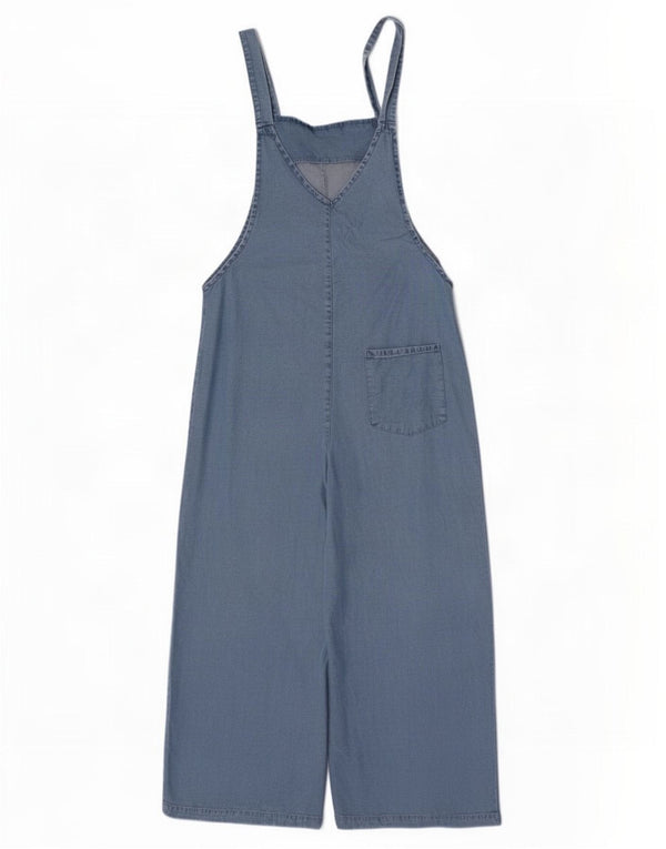 Salopetă de denim pentru femei Zara UK 10 Small Blue