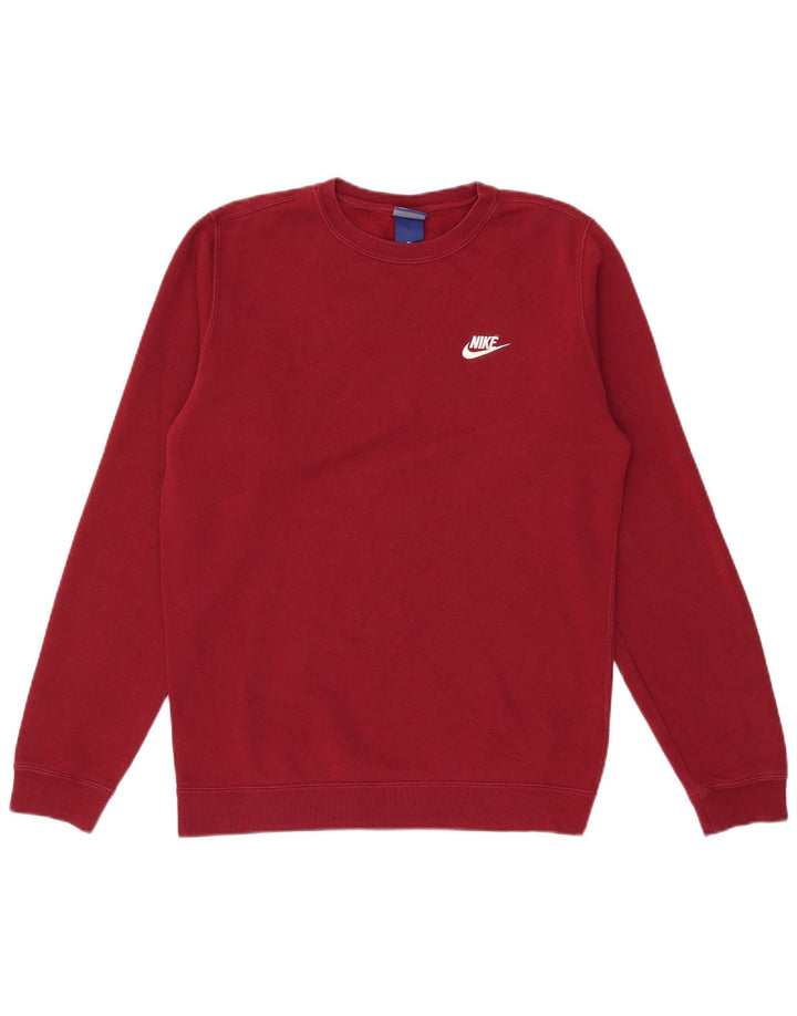 Pulover Nike pentru bărbați, bumbac roșu mic