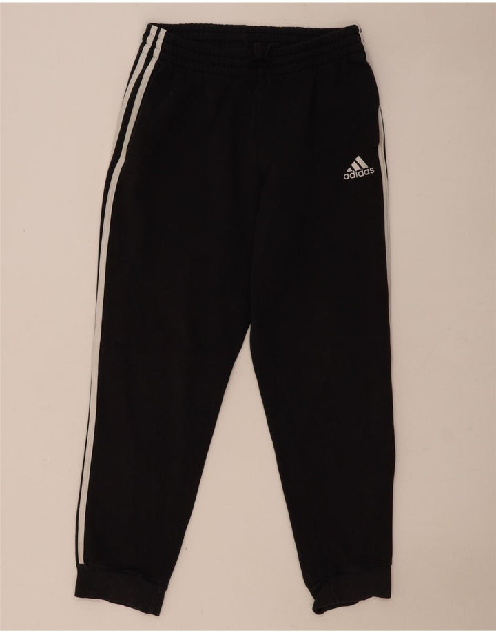 Pantaloni de trening pentru bărbați Adidas Pantaloni de jogging, bumbac mediu negru