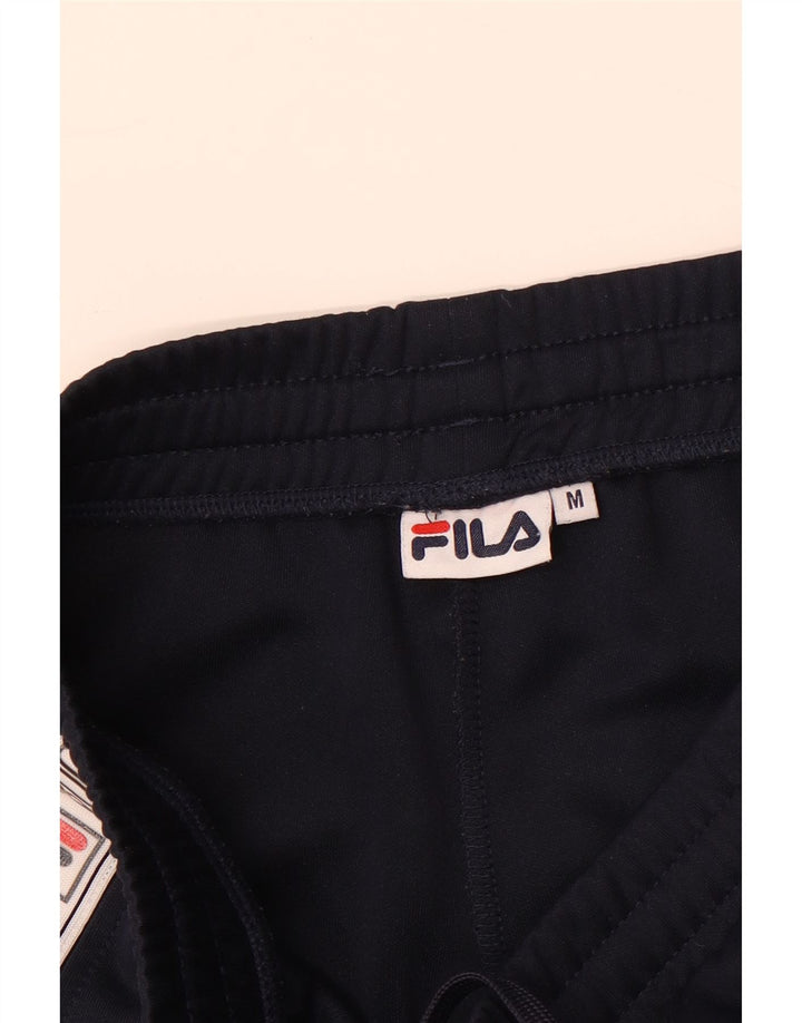 Pantaloni de trening cu grafică Fila pentru bărbați, medii, bleumarin, color block