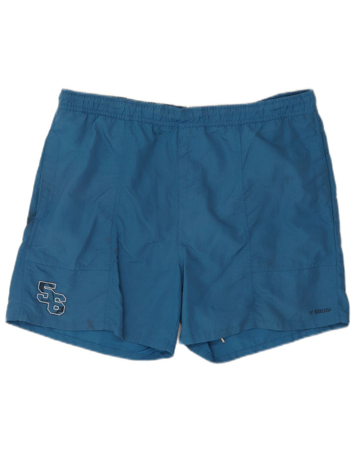Pantaloni scurți de înot grafic pentru bărbați Brugi 2XL poliamidă albastră