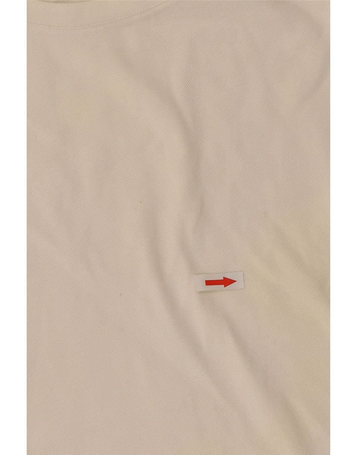 Tricou Lacoste Femei Top Marimea 42 Mare Bumbac Alb