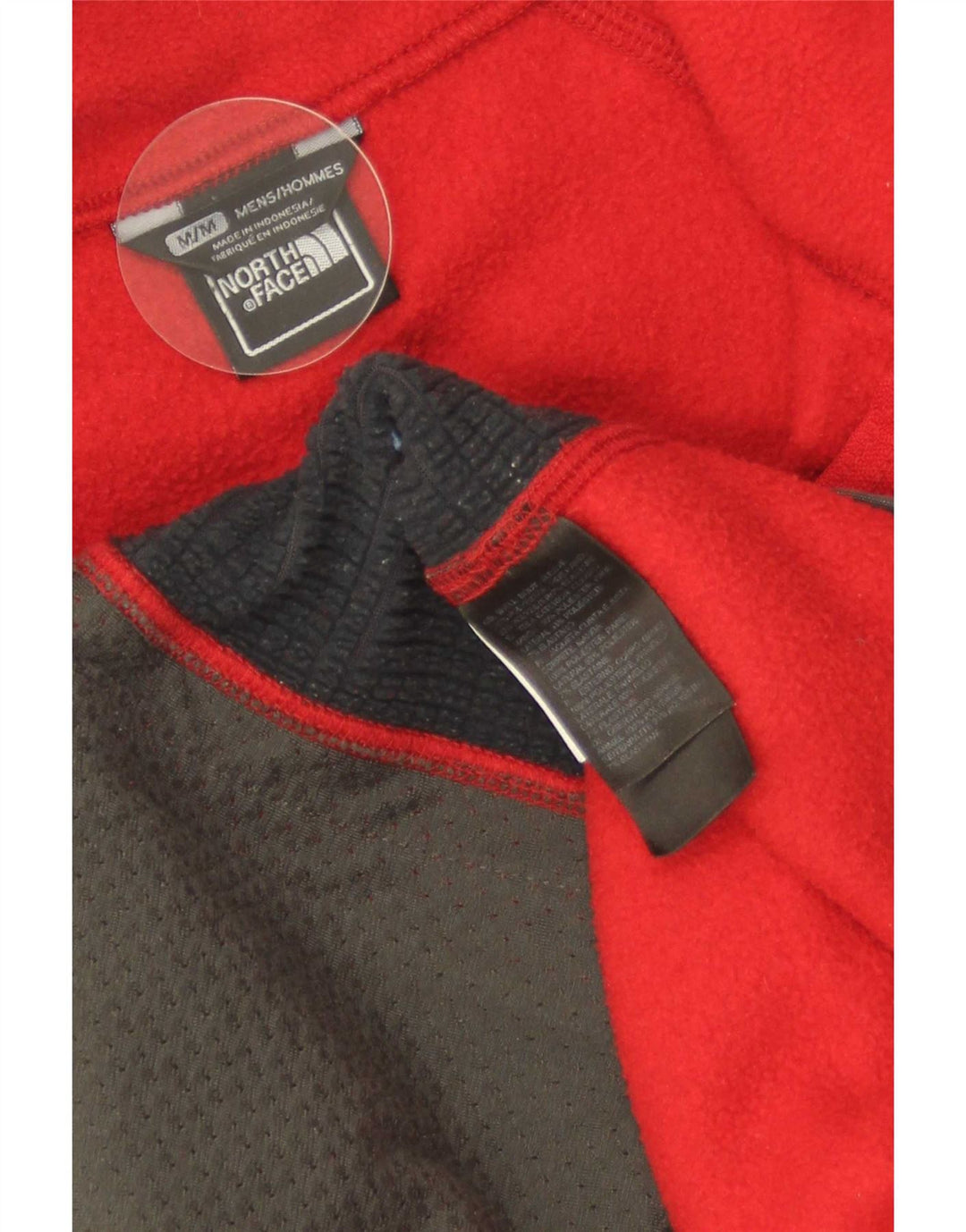 The North Face Mens Fleece Jacket UK 38 Medium Red Poliester Sports