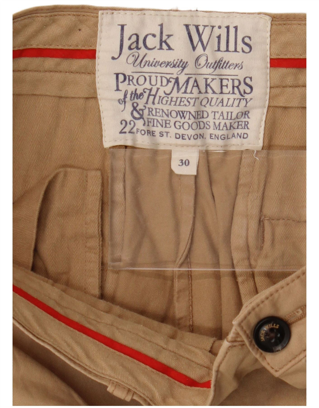 Pantaloni scurți chino pentru bărbați JACK WILLS W30 Bej mediu