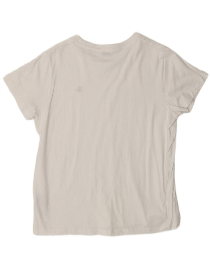 JACK WILLS Tricou pentru femei Top UK 12 Medium White Bumbac